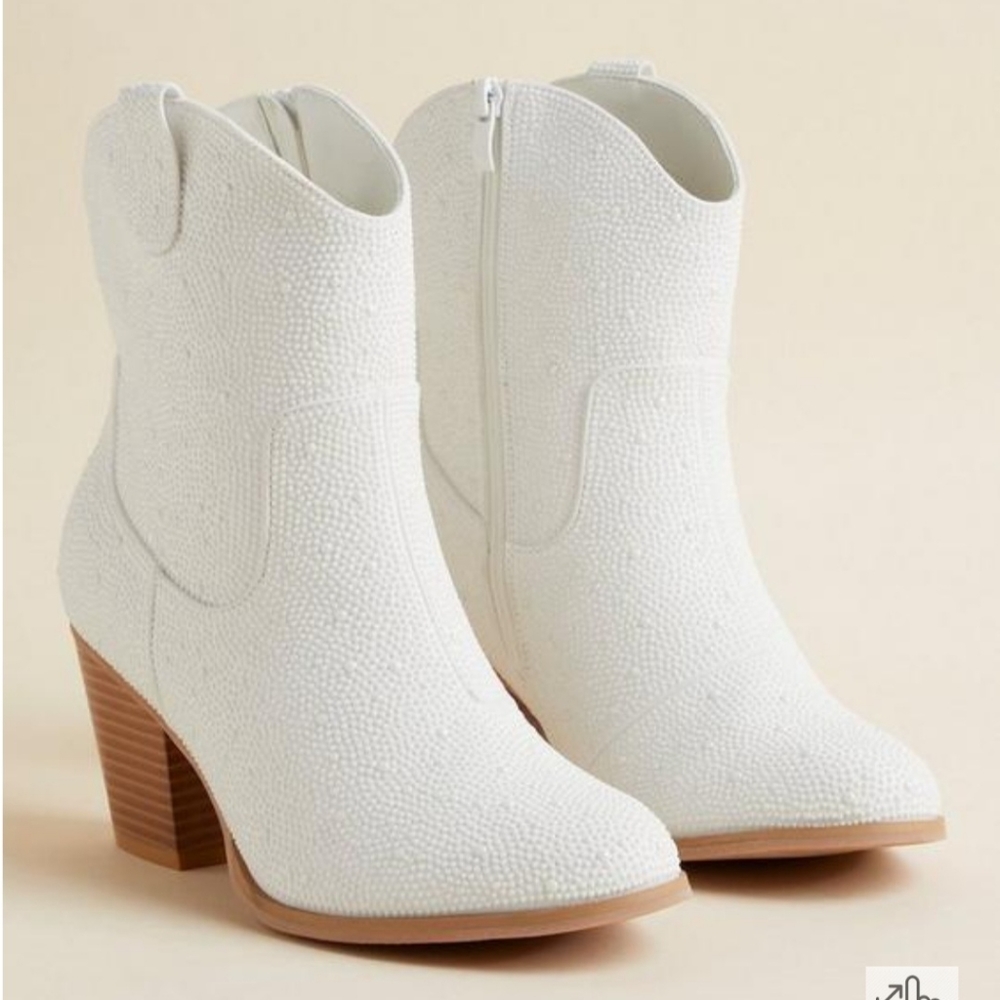 Embellished Western Bootie (WW) Torrid size 11.5